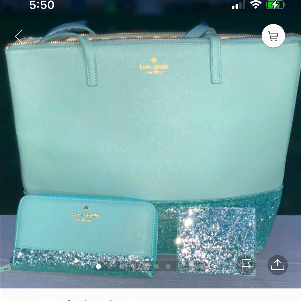 Kate spade Tiffany blue purse set— is this real???